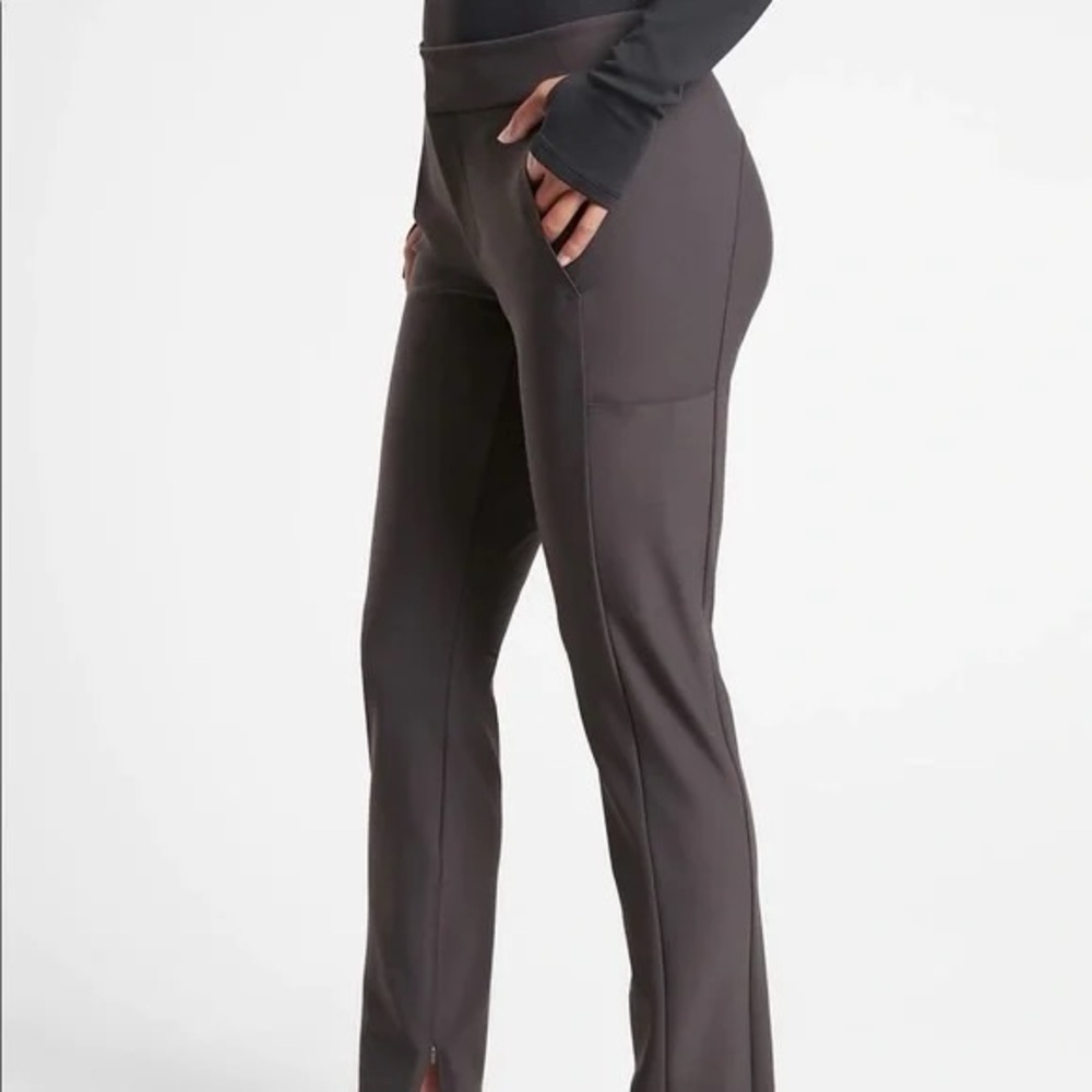 NWT Athlete Stellar Trouser in Shale - Dark Chocolate Brown, size 4 - Picture 8 of 13